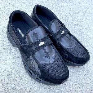 Bravest Studios Black Runner Loafers Kross Kountry Black Slip On-Shoes 11.5 US